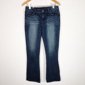 [LC LAUREN CONRAD] Dark Wash Boot Cut Flare Jeans